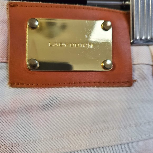 Lady Dutch High Society | Tye Dye Wash Denim Style Skinny Jeans - Picture 4 of 5